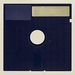 Image showing Vintage looking Magnetic diskette
