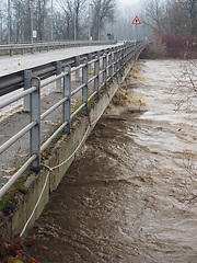 Image showing River Po flood in Turin