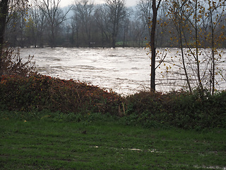Image showing River Po flood in Turin