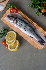 Image showing Fresh fish sea bass