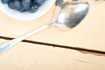 Image showing fresh blueberry bowl