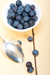 Image showing fresh blueberry bowl