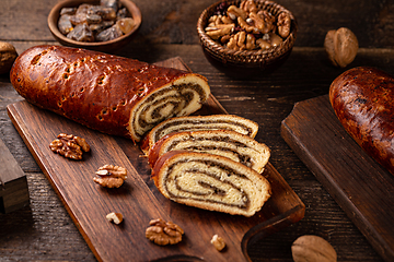 Image showing Delicious walnut rolls