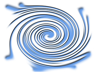 Image showing Lightblue twirl