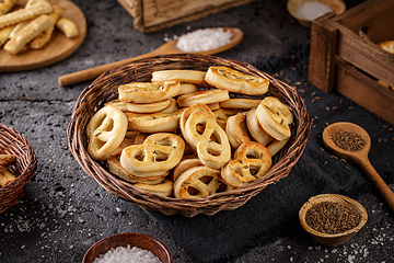 Image showing Homemade whole meal pretzels