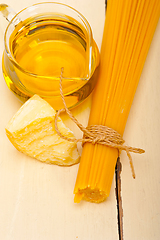 Image showing Italian pasta basic food ingredients