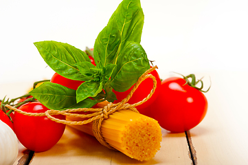 Image showing Italian basic pasta ingredients