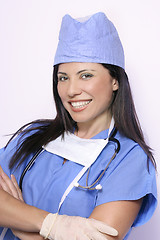 Image showing Nurse in blue