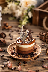 Image showing Chocolate and coffee cake