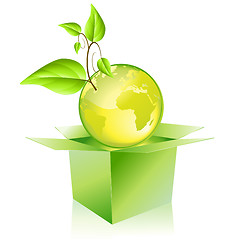 Image showing Green planet