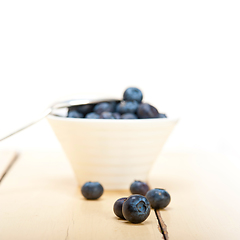 Image showing fresh blueberry bowl