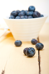 Image showing fresh blueberry bowl