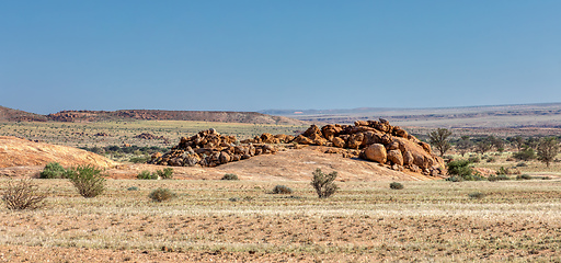 Image showing Brandberg mountain desert landscape, Namibia