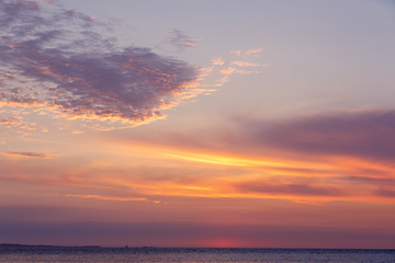 Image showing Sunset on Nosy Be island in Madagascar