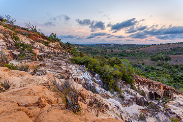 Image showing beautiful sunset in Madagascar countryside