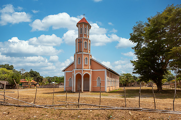 Image showing Small christian church in rural area, Madagascar