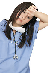 Image showing Weary healthcare professiona