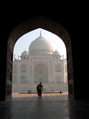 Image showing Taj Mahal side view. Agra. India