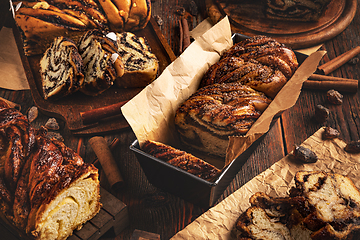 Image showing Babka sweet braided bread