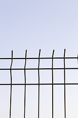 Image showing metal grate, sky