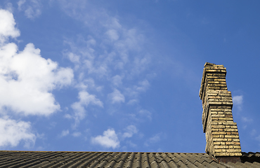 Image showing brick chimney