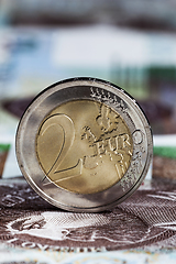 Image showing genuine two Euro