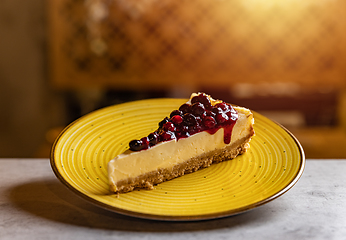 Image showing Mixed berries cheesecake