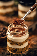 Image showing Traditional Italian dessert tiramisu