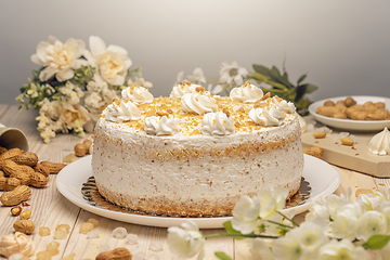 Image showing Cake with whipped cream