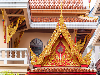 Image showing Detail of Wat Hua Lam Phong, Thailand