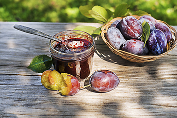 Image showing Plums jam