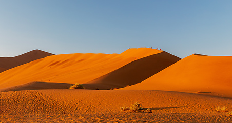 Image showing arid dry landscape Hidden Vlei in Namibia Africa