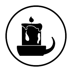 Image showing Candle In Candlestick Icon