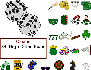 Image showing Casino Icon Set