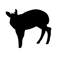 Image showing Duiker Antelope Silhouette