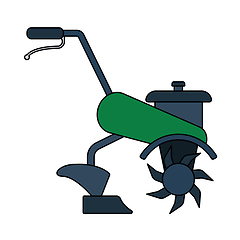 Image showing Garden Tiller Icon