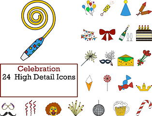 Image showing Celebration Icon Set