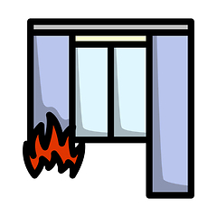 Image showing Home Fire Icon