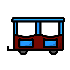 Image showing Wagon Of Children Train Icon