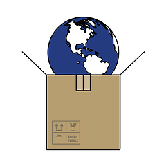 Image showing Planet In Box