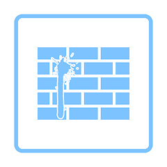 Image showing Blood On Brick Wall Icon