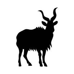 Image showing African Antelope Silhouette