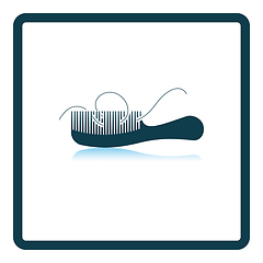 Image showing Hair In Comb Icon