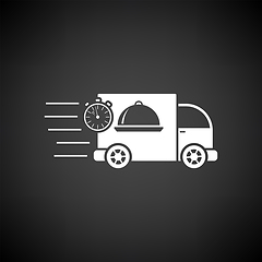 Image showing Fast Food Delivery Car Icon