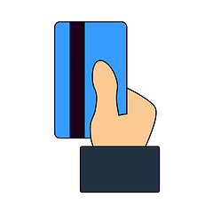 Image showing Hand Hold Crdit Card Icon