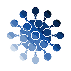 Image showing Coronavirus Molecule Icon