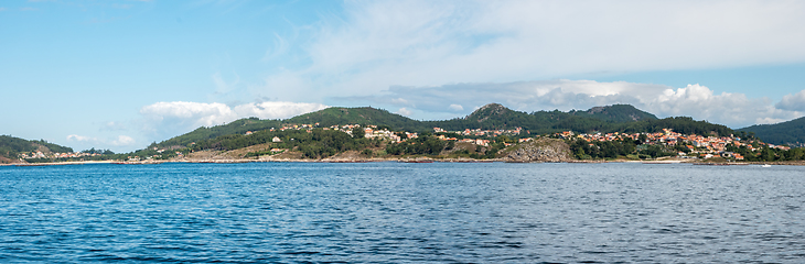 Image showing Overlook of the coast of Cangas