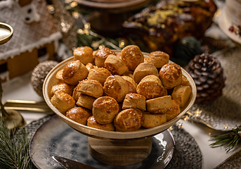 Image showing Savoury scone made with roasted pork rind