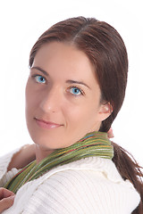 Image showing woman with blue eyes