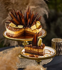 Image showing Layered chocolate cake